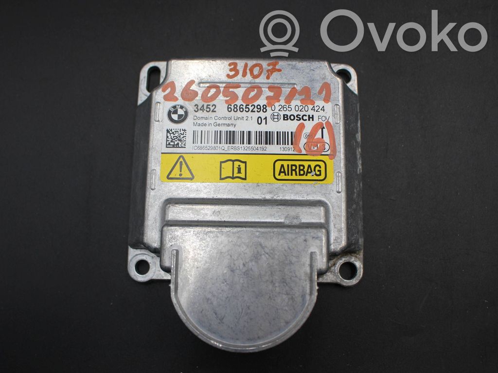 BMW X3 F25 Sterownik / Moduł Airbag 