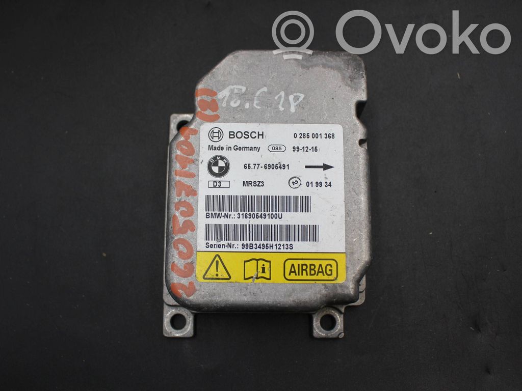 BMW 3 E46 Oro pagalvių valdymo blokas 