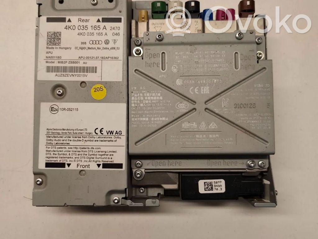 Audi A6 S6 C8 4K GPS navigation control unit/module 