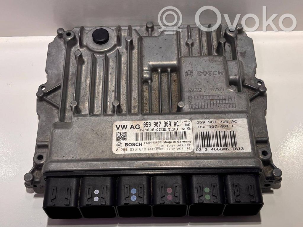 Engine control unit/module   059907309AC,0281036018