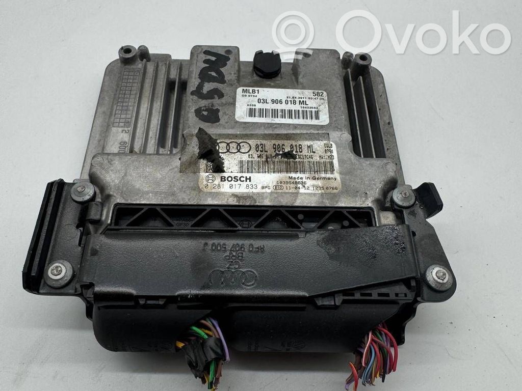 Engine control unit/module   03L906018ML,03L906018AN,0281017833