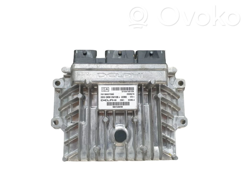 Engine control unit/module ECU   9666375980