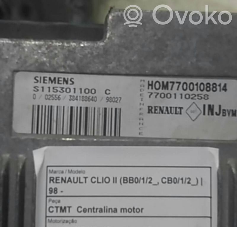 Engine control unit/module   HOM7700108814,7700110258