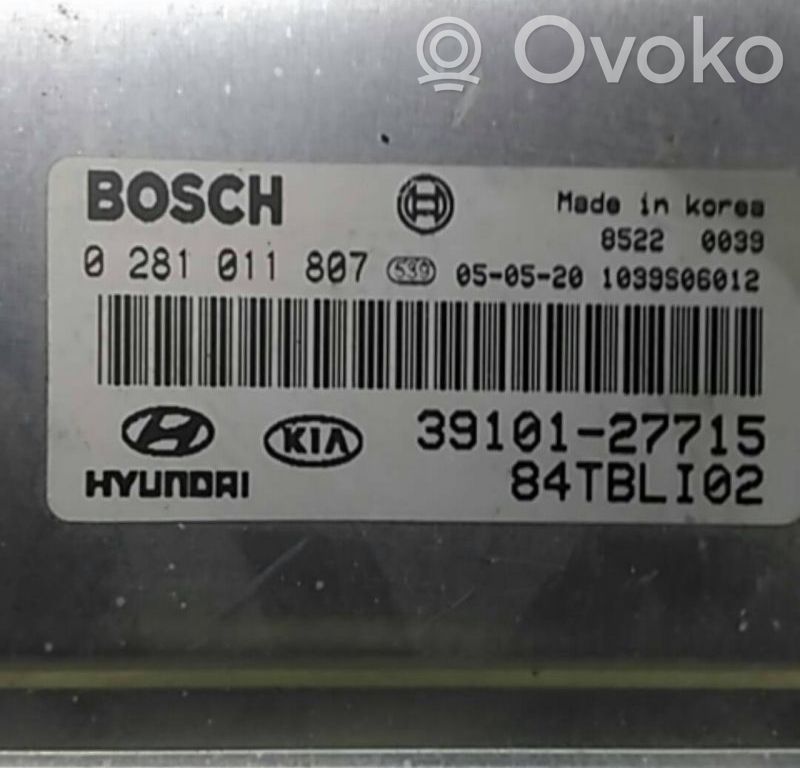Unidad de control/módulo del motor   BOSCH,0281011807,84TBLI02