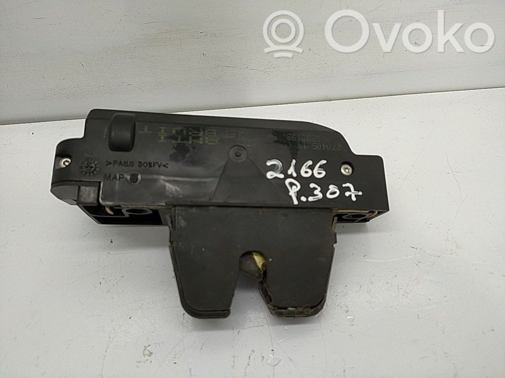 Peugeot 307 Tailgate exterior lock 