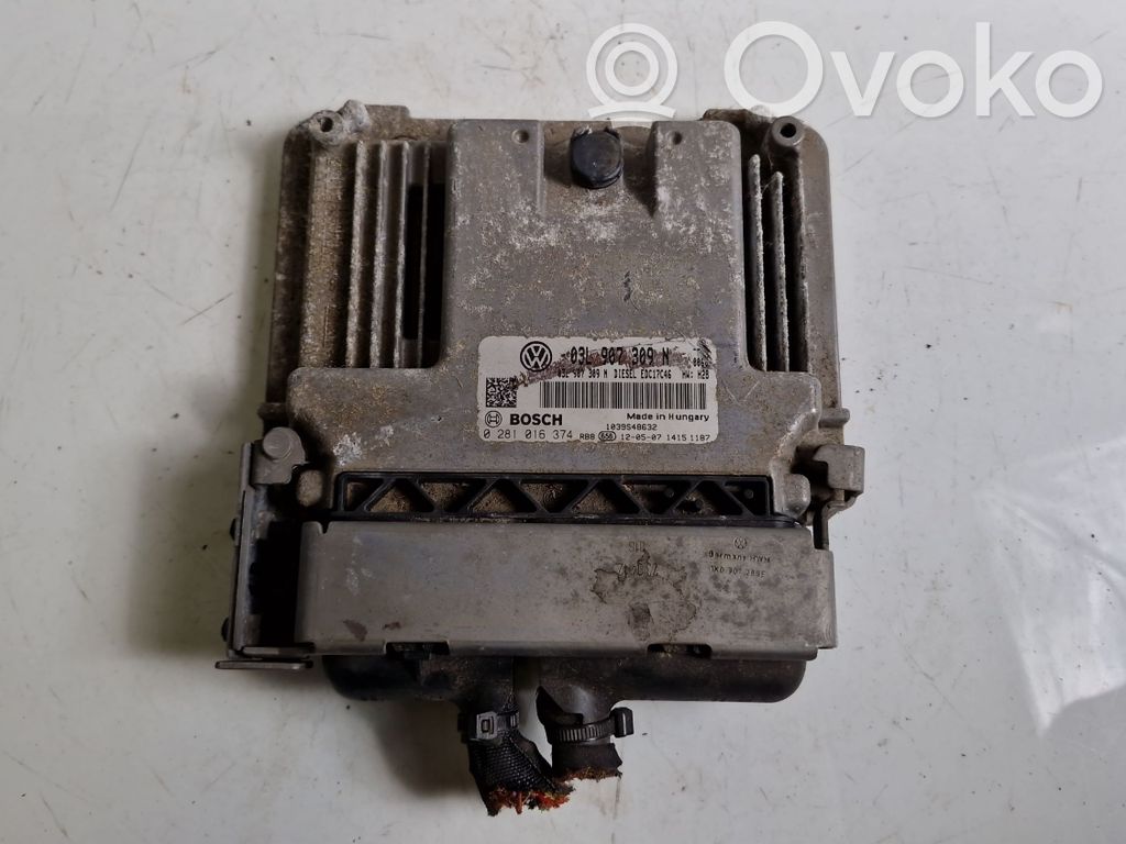 Engine control unit/module   03L907309N,0281016374