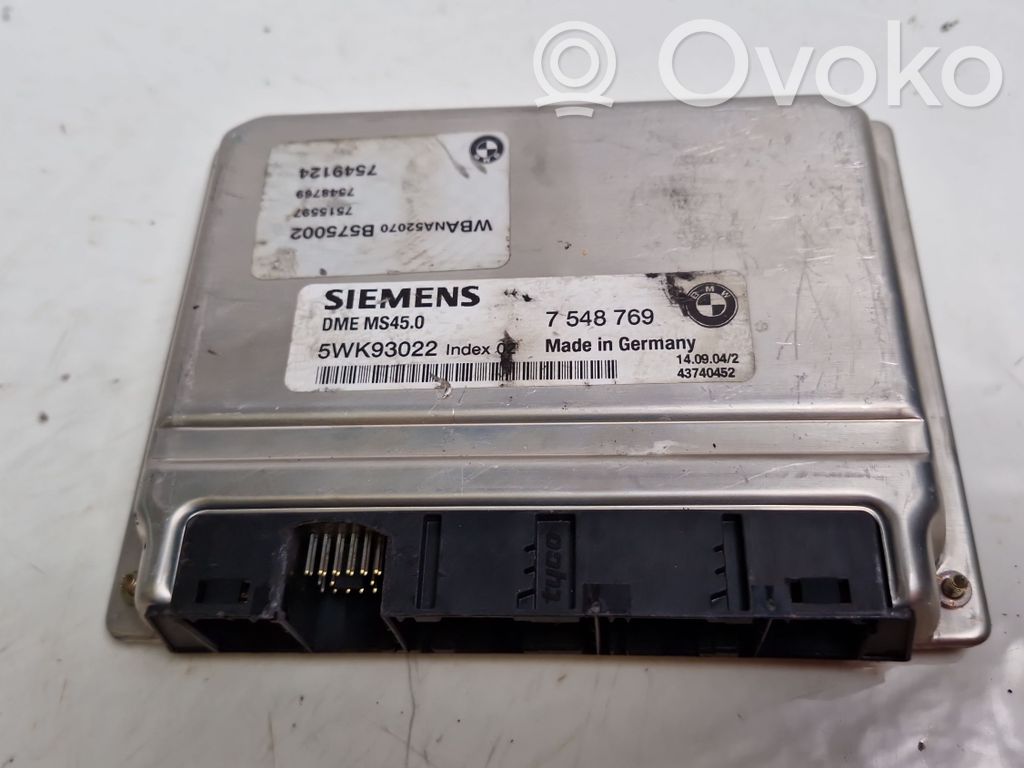 BMW 5 E60 E61 Engine control unit/module 