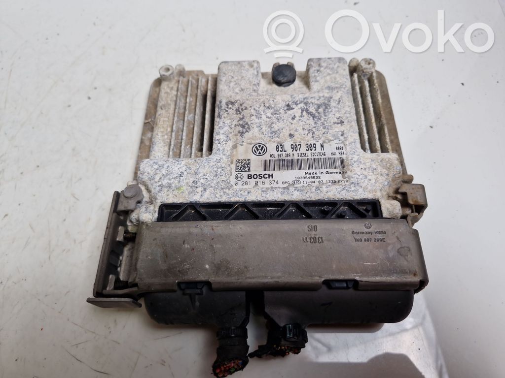 Engine control unit/module   03L907309N,0281016374