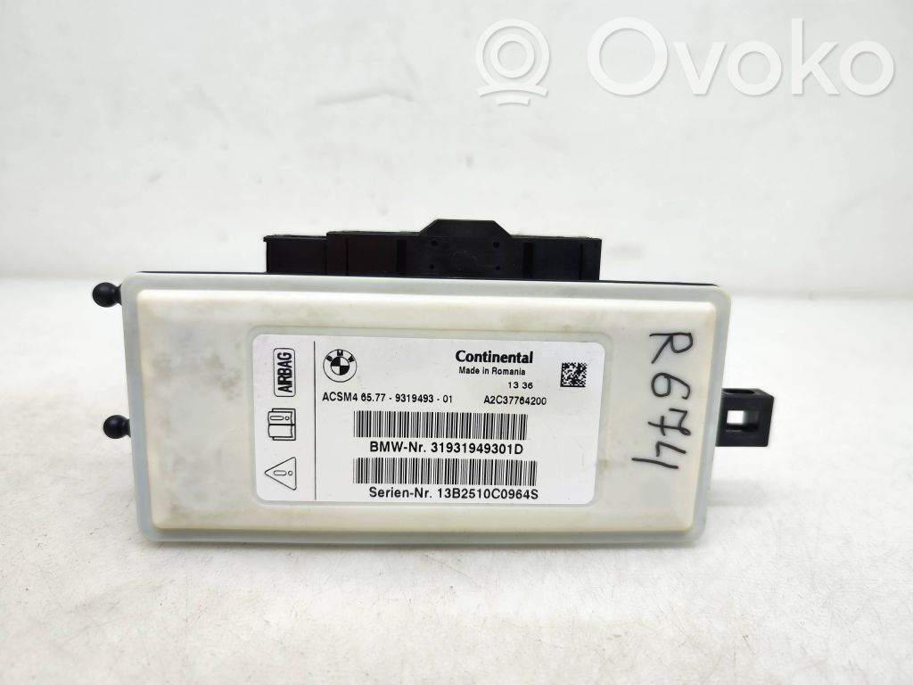 BMW 5 F10 F11 Centralina/modulo airbag