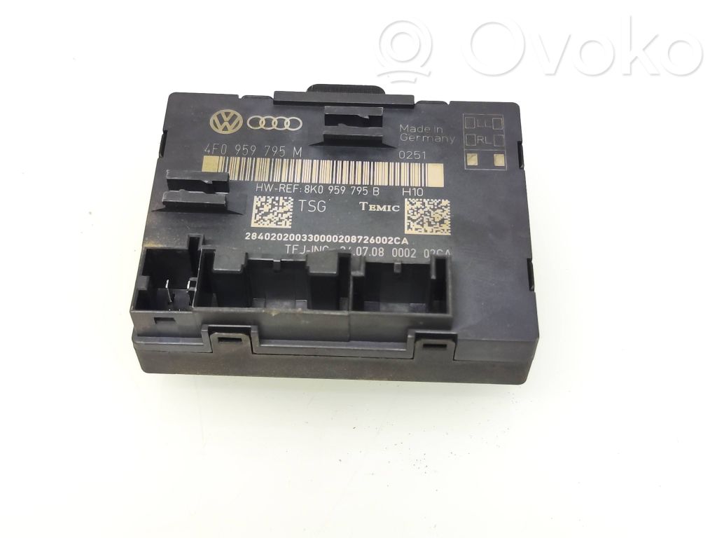 Unité de commande module de porte   4F0959795M,8K0959795B