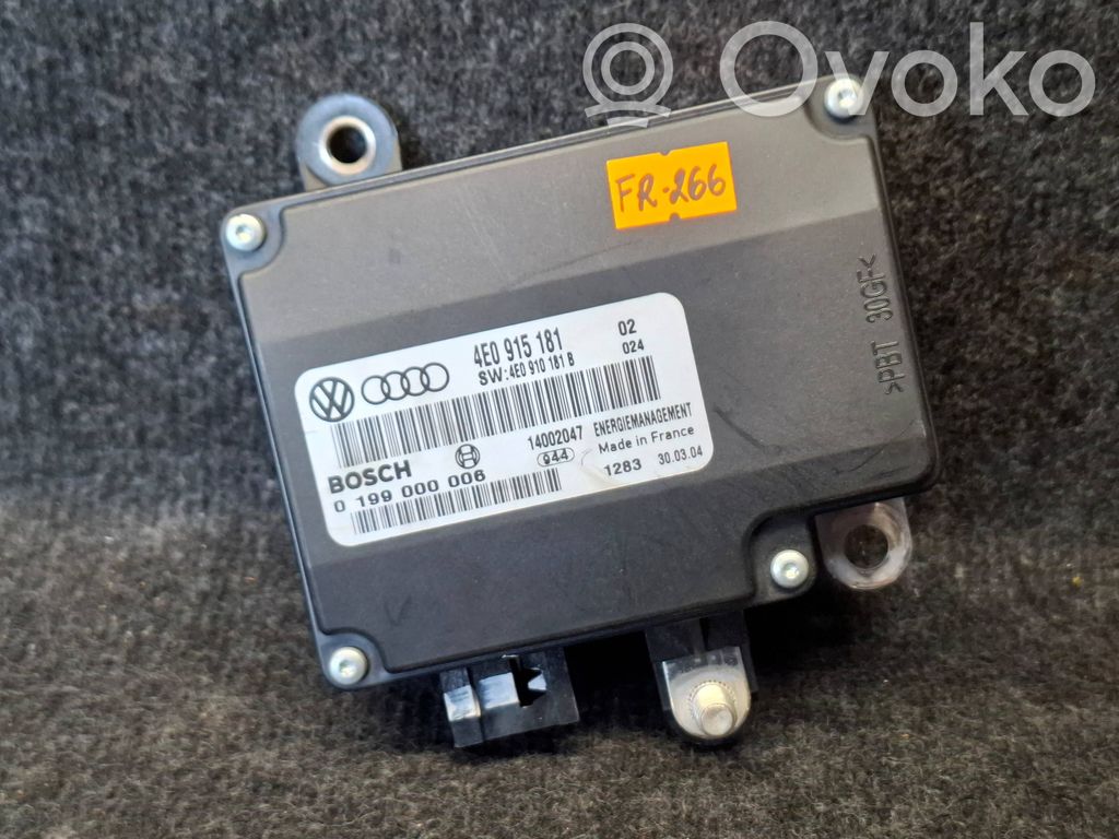 Audi A8 S8 D3 4E Other control units/modules 
