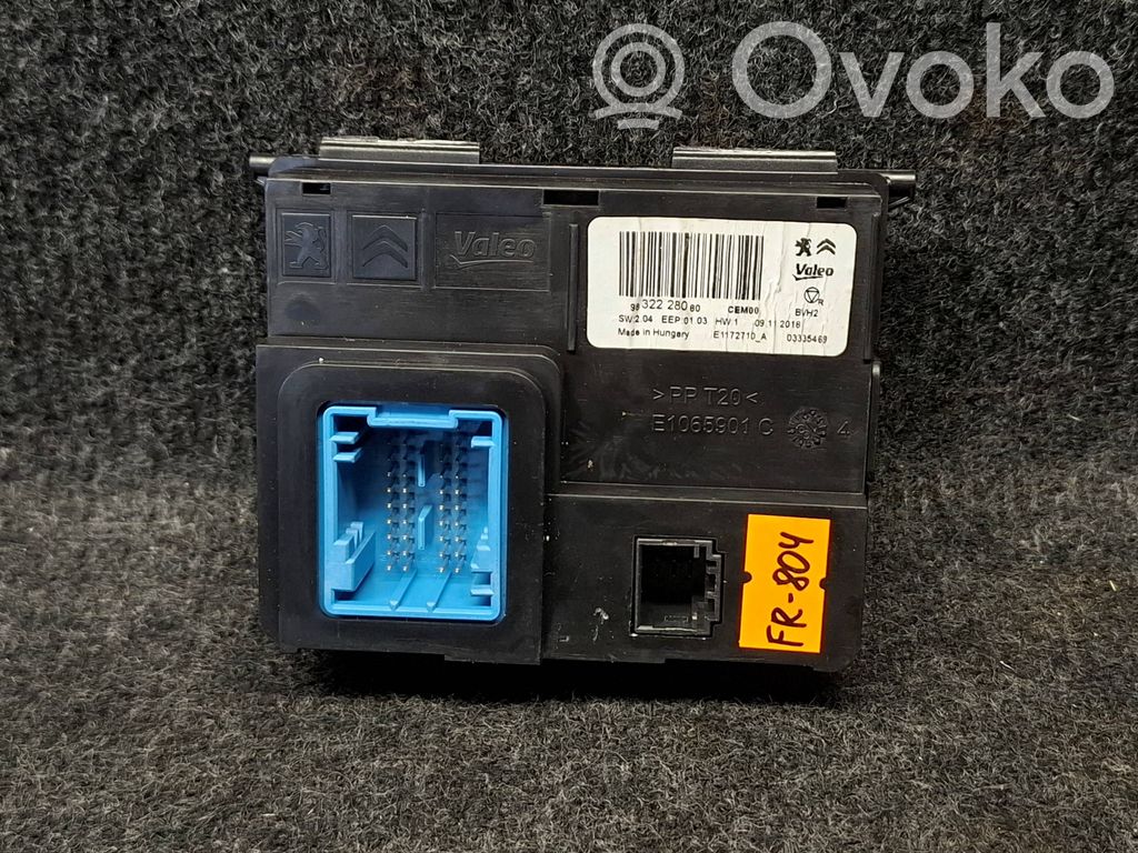 Citroen Berlingo Climate control unit 