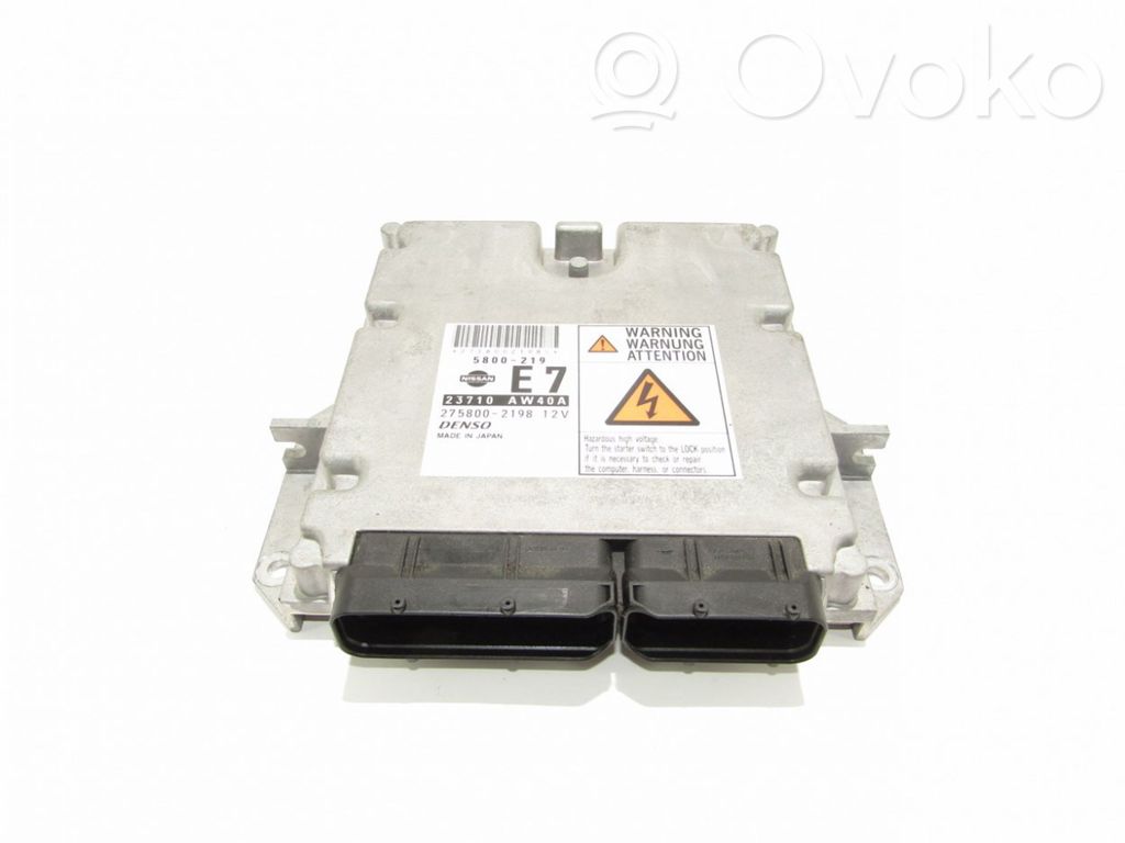 Engine control unit/module   2758002198,23710,AW40A