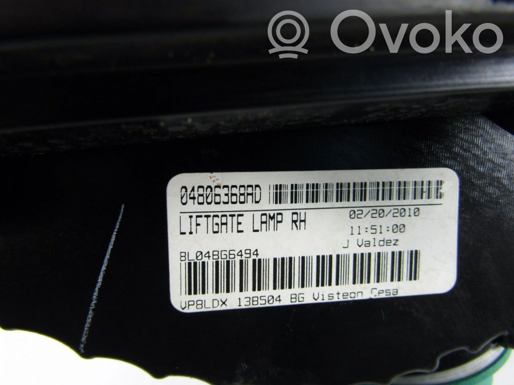 Dodge Journey Aizmugurējais lukturis pārsegā 