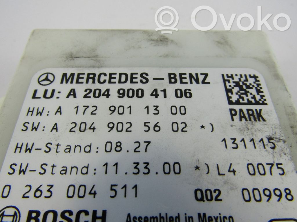 Mercedes-Benz C W204 Unitate/modul de comandă parcare PDC 