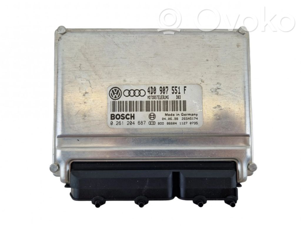 Engine control unit/module   4D0907551F,0261204687