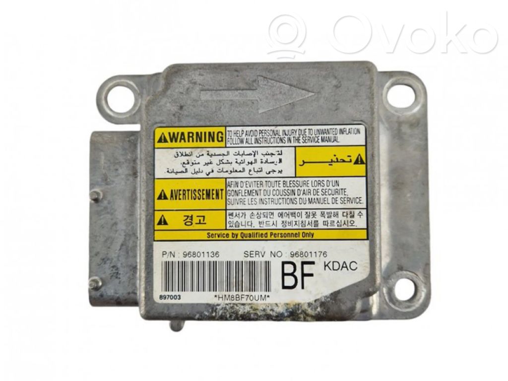 Sterownik / Moduł Airbag   96801136,96801176