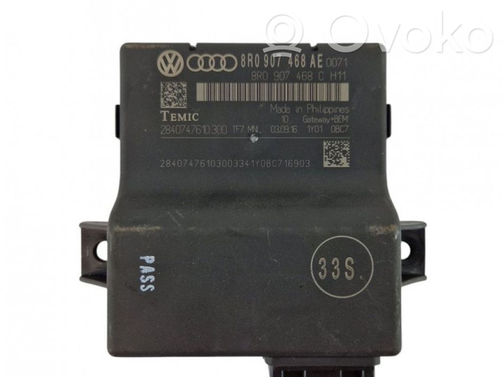 Audi Q5 SQ5 8R Módulo de control Gateway 