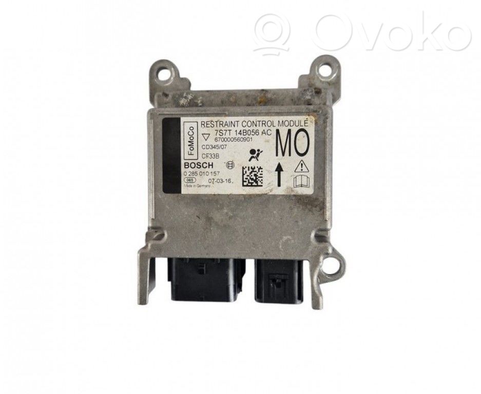 Unidad de control/módulo del Airbag   7S7T14B056AC,0285010157