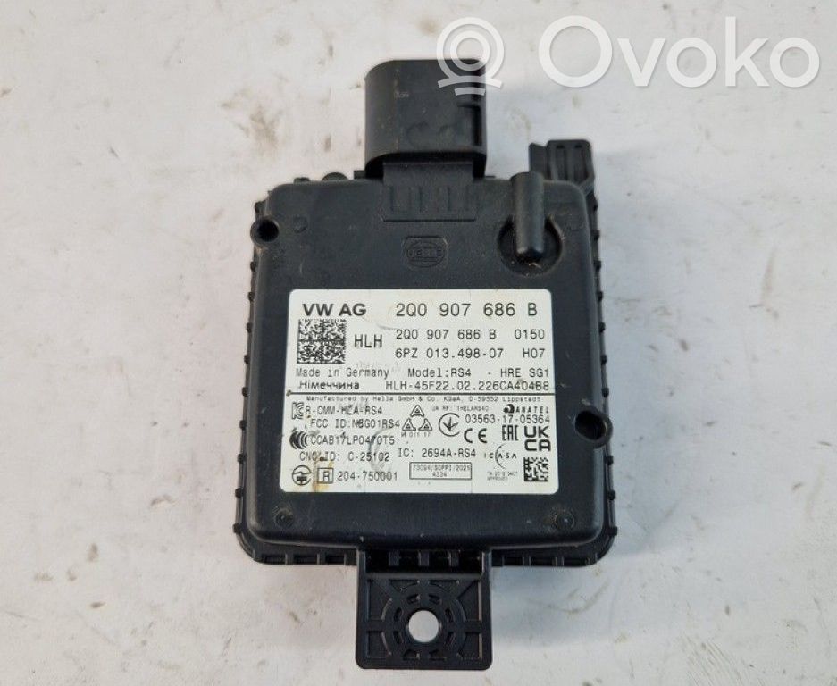 Sensor de radar Distronic   2Q0907686B