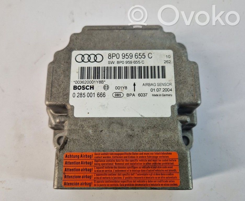 Audi A3 S3 A3 Sportback 8P Centralina/modulo airbag