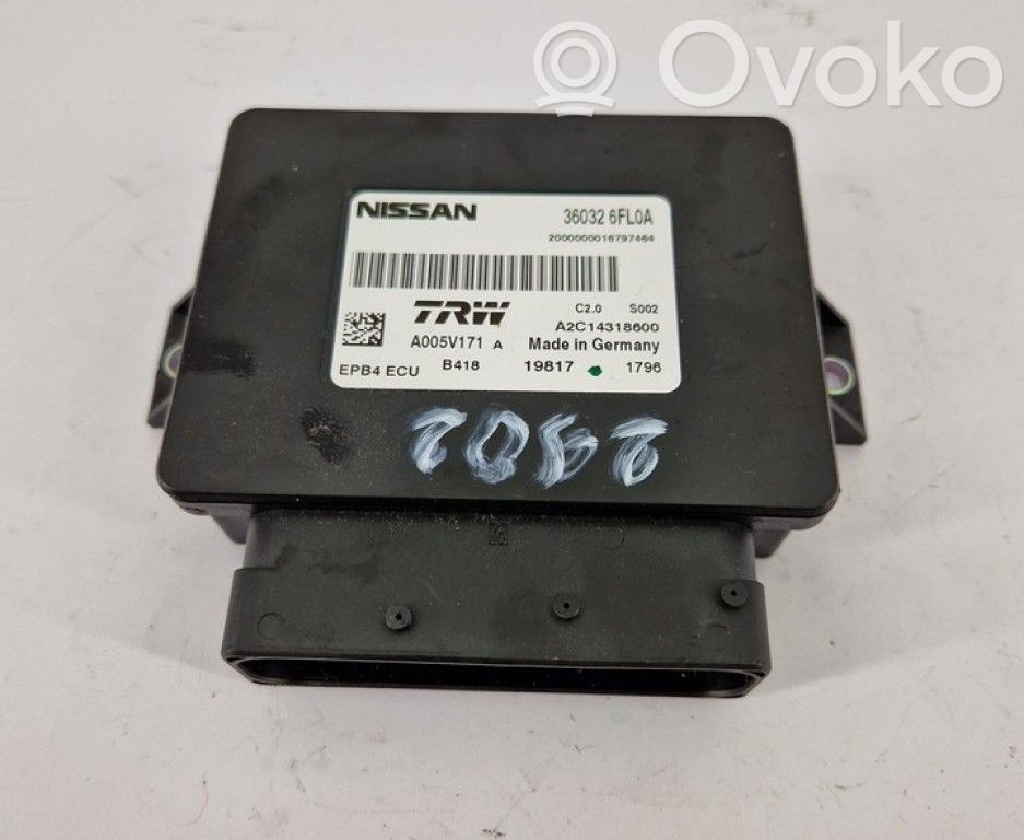 Nissan Qashqai Module de commande de frein à main 