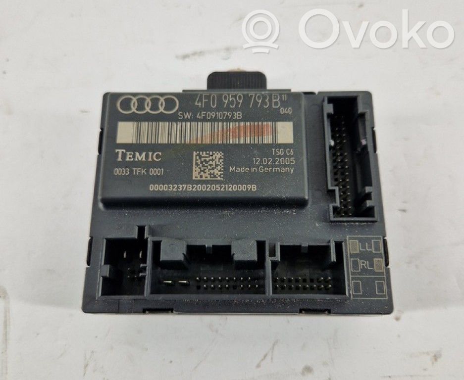 Audi A6 S6 C6 4F Centralina/modulo portiere