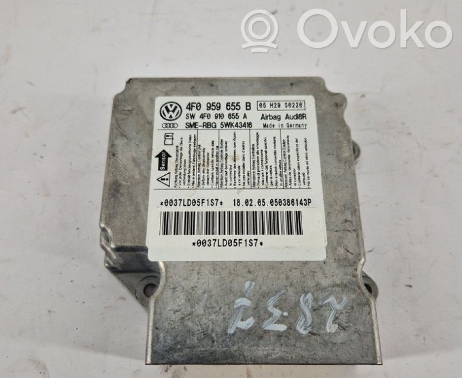 Audi A6 S6 C6 4F Centralina/modulo airbag 