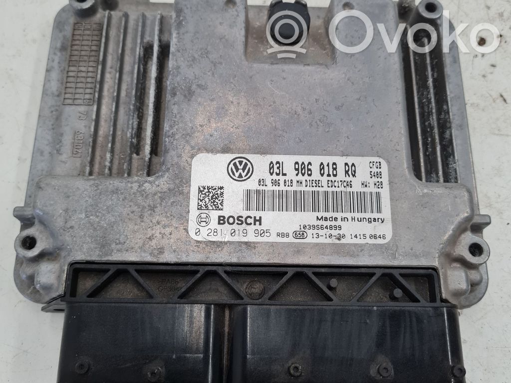 Engine control unit/module   03L906018RQ,0281019905