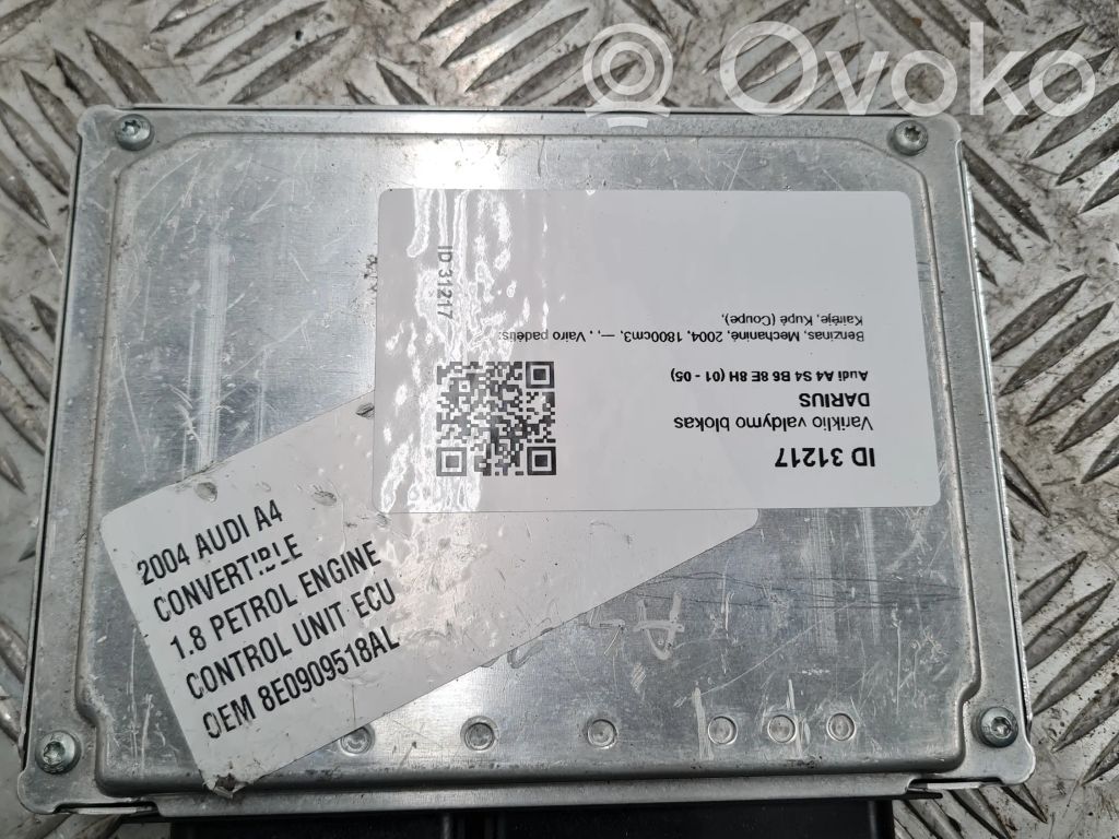 Audi A4 S4 B6 8E 8H Engine control unit/module 