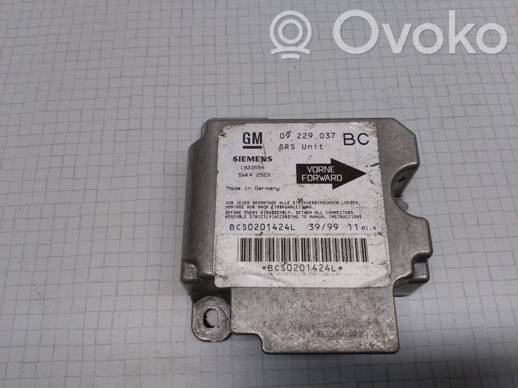 Opel Astra G Airbag control unit/module 