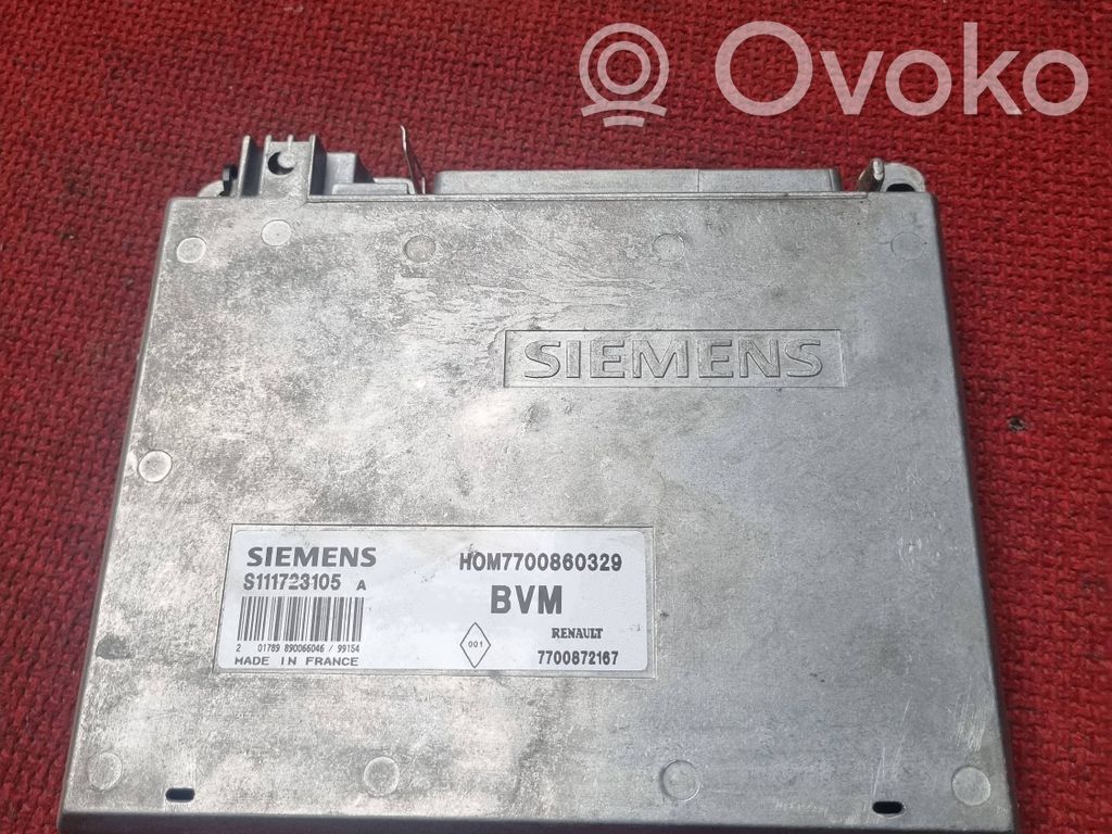 Engine control unit/module   7700860329,7700872167,S111723105A