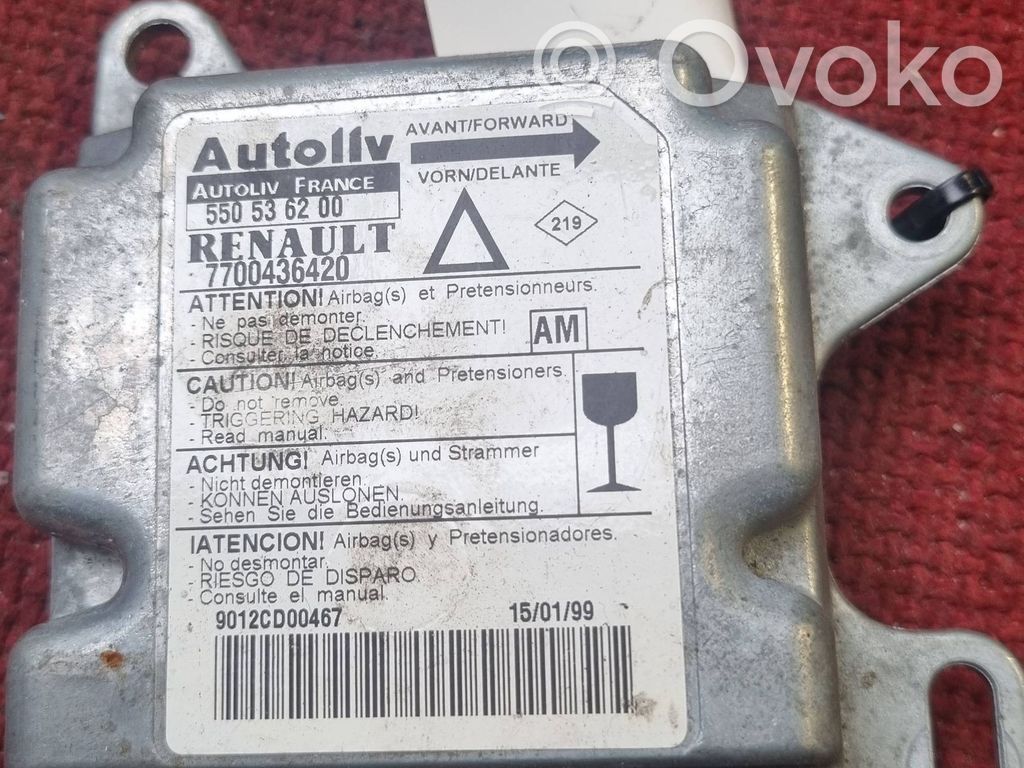 Renault Laguna I Airbag control unit/module 