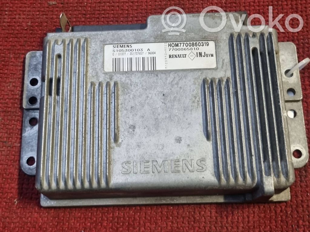 Engine control unit/module   S105300103A,HOM7700860319,7700865810