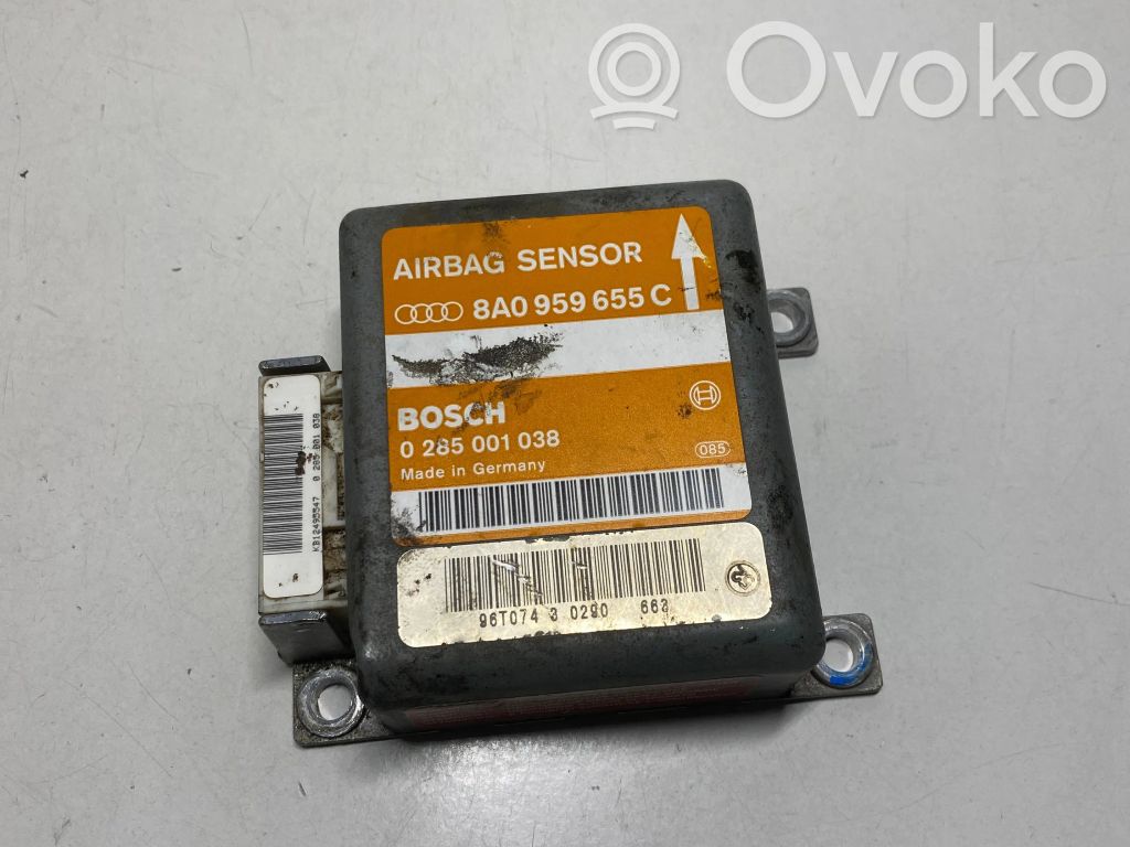 Airbag control unit/module   8A0959655C,0285001038