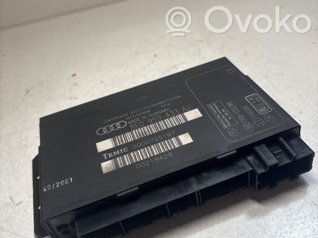 Audi A4 S4 B6 8E 8H Moduł / Sterownik komfortu 