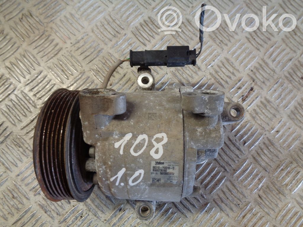 Peugeot 108 Kompresor / Sprężarka klimatyzacji A/C 
