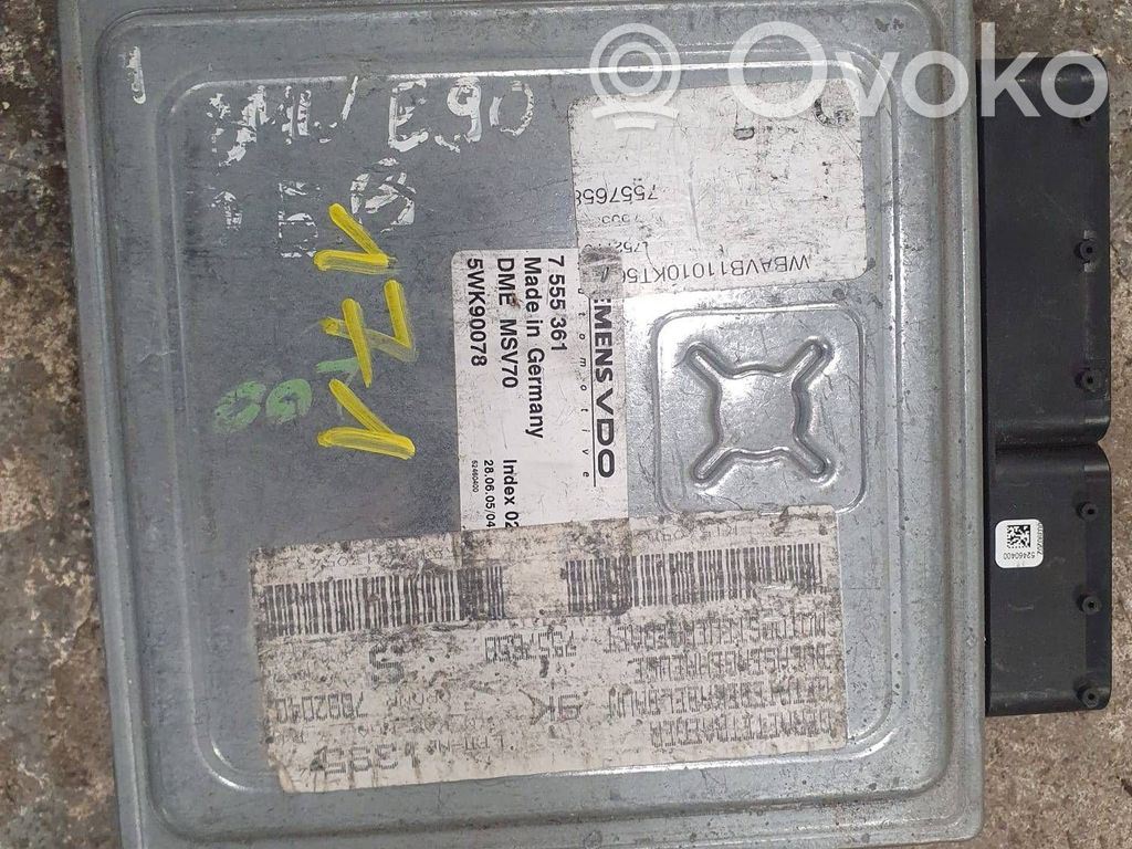 BMW 5 E60 E61 Engine control unit/module 