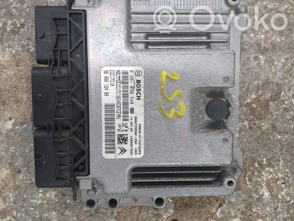 Engine control unit/module   0281030548,9808016480,9666729580