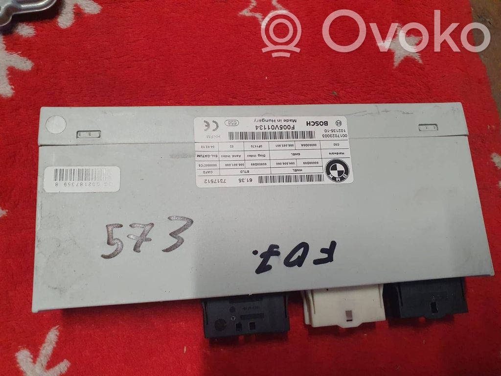 BMW 5 GT F07 Tailgate/trunk control unit/module 