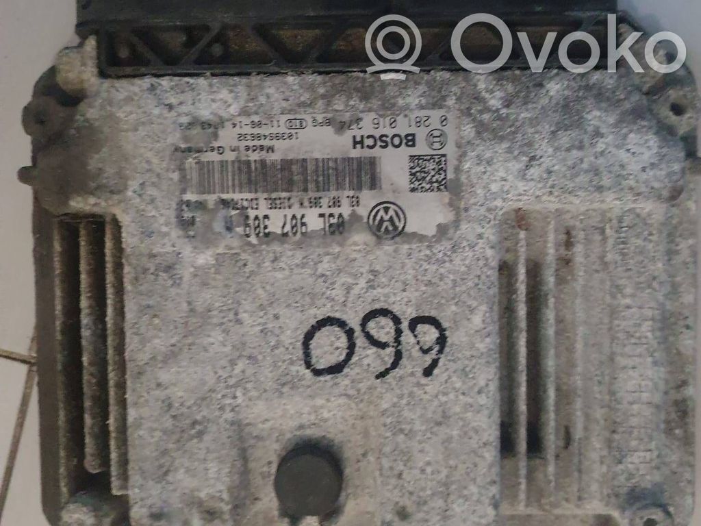 Engine control unit/module   03L907309N,03L907309D,0281016374