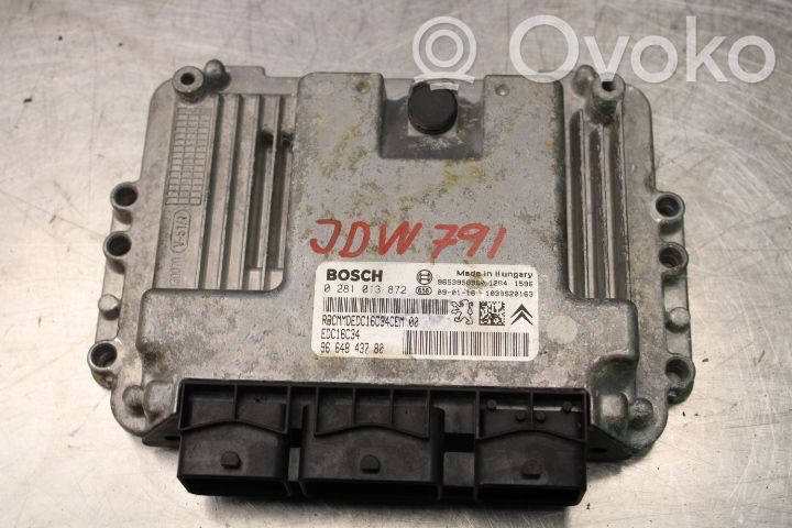 Unité de commande / module d'injection   0281013872,9664843780