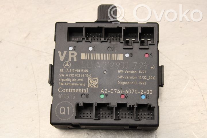 Unité de commande module de porte   A2129001729
