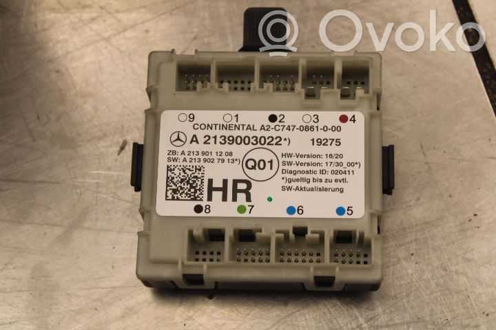 Unitate/modul comandă uși   A2139003022