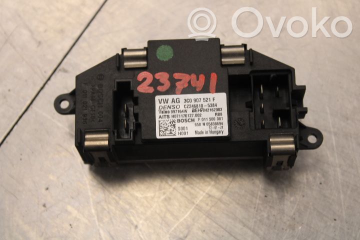 Volkswagen PASSAT B7 Motor aerotermă/rezistor ventilator 