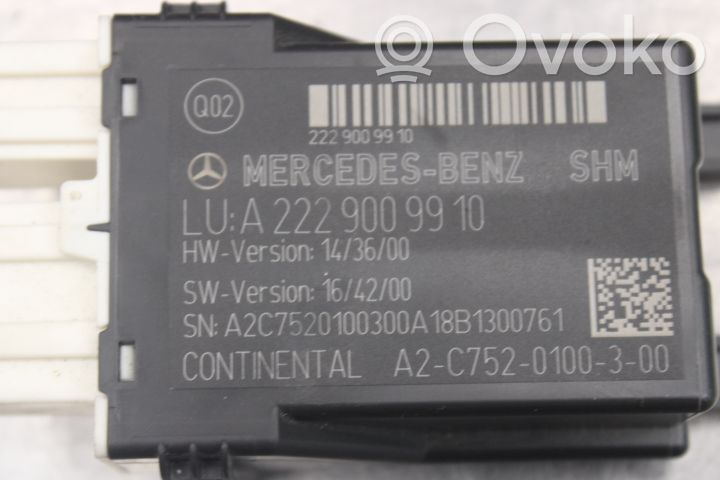 Mercedes-Benz E W213 Relè riscaldamento sedile 