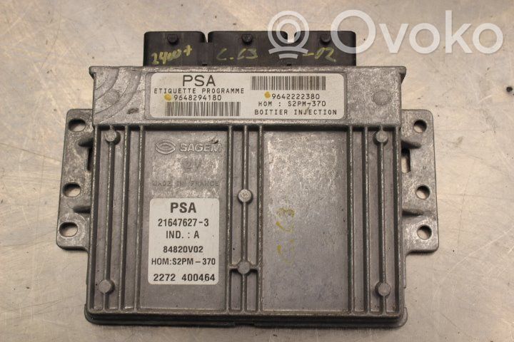 Unité de commande / module d'injection   9642222380,9648294180