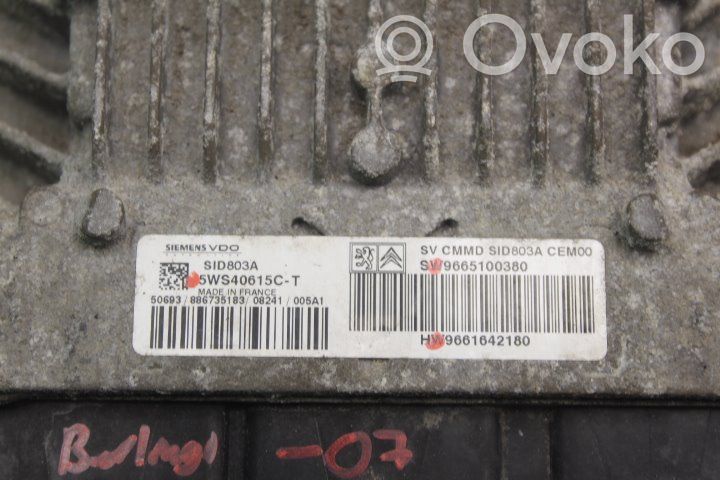 Unité de commande / module d'injection   9661642180,5WS40615CT,9665100380