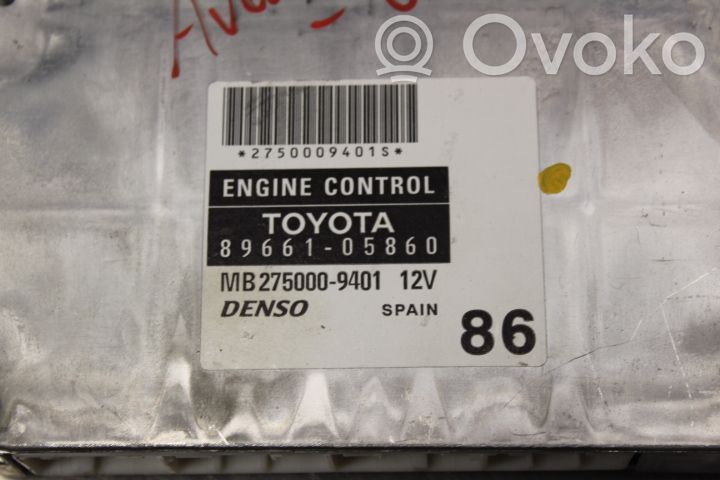 Unité de commande / module d'injection   8966105860,MB2750009401