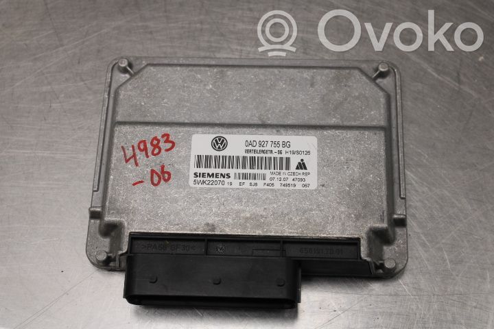 Unité de commande / module d'injection   0AD927755BG